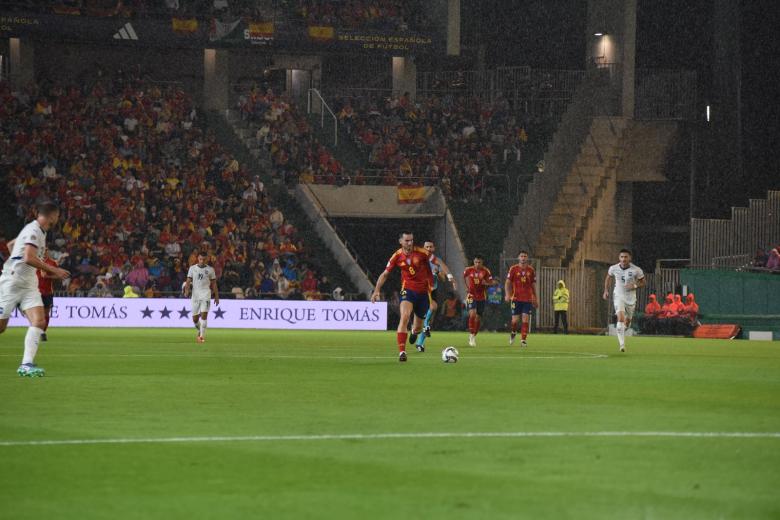 Partido España-Serbia en El Arcángel