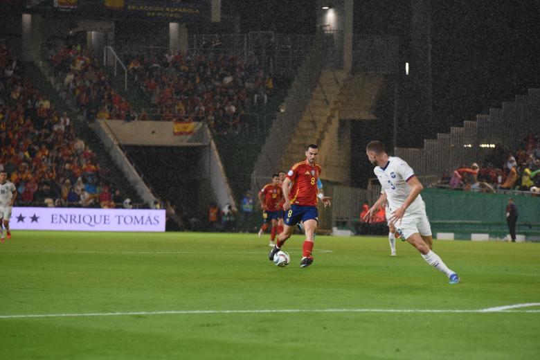 Partido España-Serbia en El Arcángel