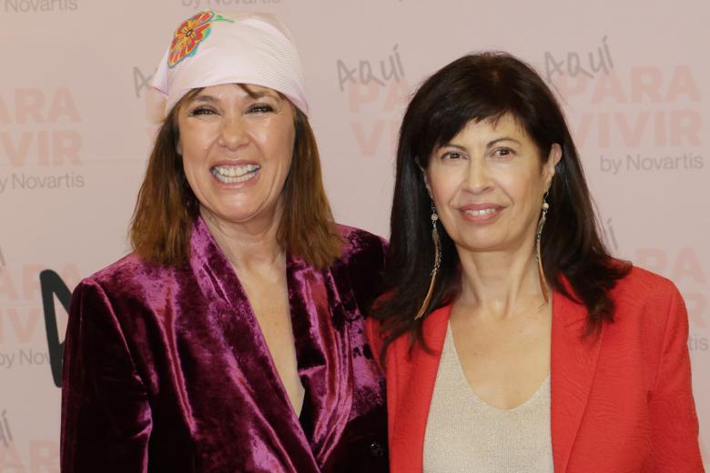 Actress Mabel Lozano and minister Ana Redondo at photocall for premiere short film “Lola, Lolita, Lozana” in Madrid on Tuesday, 15 October 2024.