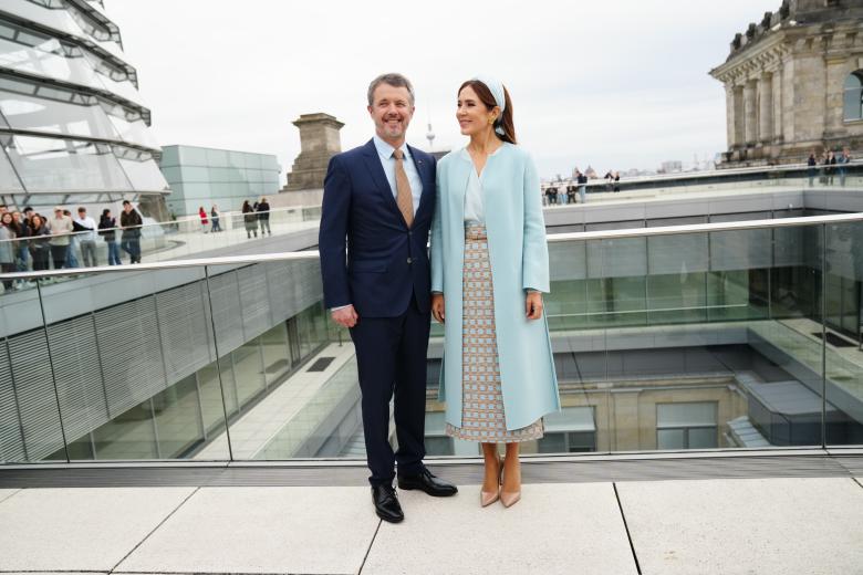 Denmarks King Frederik and Queen Mary  visit the Bundestag in the Reichstag building in Berlin, Germany, Monday the 21st of October 2024.