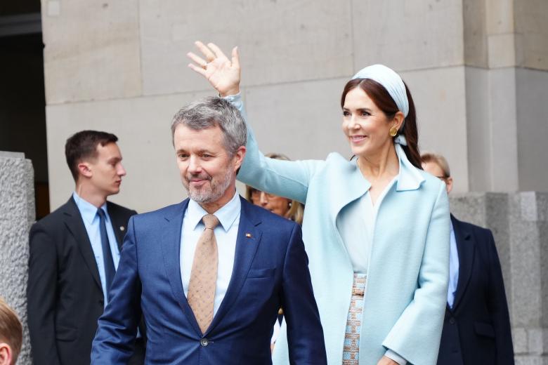 Denmarks King Frederik and Queen Mary  visit the Bundestag in the Reichstag building in Berlin, Germany, Monday the 21st of October 2024.