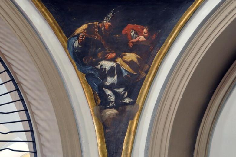 El ayuntamiento aragonés de Muel otra rara y excepcional obra maestra de Goya. En el interior de su ermita de Nuestra Señora de la Fuente, en las pechinas sobre el presbiterio, pintó Goya entre 1771 y 1773 cuatro frescos que sobrevivieron milagrosamente a los destrozos provocados por las tropas francesas durante la Guerra de la Independencia. Goya aprovechó la particular disposición arquitectónica de la ermita para representar a los cuatro Padres de la Iglesia: San Agustín, San Jerónimo, San Gregorio Magno y San Ambrosio.