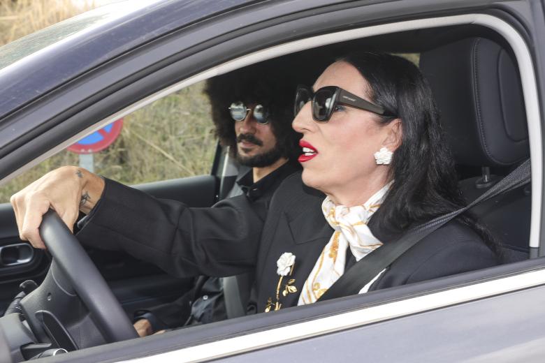 Singer Roi Méndez arriving to the wedding of musician Víctor Elías and singer Ana Guerra in Madrid. October 31 2024
