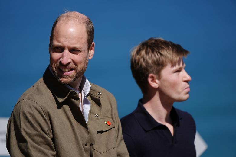 Mandatory Credit: Photo by Victoria Jones/Shutterstock (14864478m)
Prince William visits Signal Hill with Robert Irwin, Earthshot Prize Global Ambassador, Megan Taplin, Park Manager for Table Mountain National Park and Geordin Hill-Lewis, Mayor of the City of Cape Town. He will meet rangers and youth conservation volunteers to discuss the importance of biodiversity. Signal Hill is part of the wider Table Mountain National Park.
Nature Walk with Park Rangers and Conservationists, Prince William, Prince of Wales visit to Cape Town, South Africa - 05 Nov 2024
The Prince will visit Signal Hill where he will meet rangers and conservationists to discuss the importance of biodiversity. Signal Hill is part of the wider Table Mountain National Park and is recognised as one of the world's most remarkable attractions *** Local Caption *** .