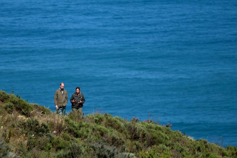 Mandatory Credit: Photo by Phil Noble/Pool/Shutterstock (14867741c)
Britain's Prince William takes part in a nature walk with rangers and conservationists at Signal Hill in Cape Town, South Africa, November 5, 2024.
Nature Walk with Park Rangers and Conservationists, Prince William, Prince of Wales visit to Cape Town, South Africa - 05 Nov 2024
The Prince will visit Signal Hill where he will meet rangers and conservationists to discuss the importance of biodiversity. Signal Hill is part of the wider Table Mountain National Park and is recognised as one of the world's most remarkable attractions *** Local Caption *** .