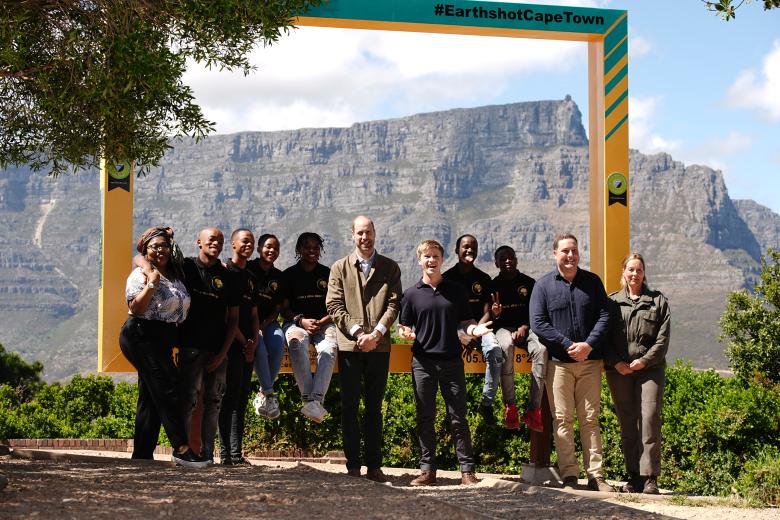 The Prince of Wales meets youth conservation volunteers during a visit to Signal Hill near Cape Town, to discuss the importance of biodiversity, on day two of his visit to South Africa for the fourth annual Earthshot Prize Awards ceremony on November 6. Signal Hill is part of the wider Table Mountain National Park. Picture date: Tuesday November 5, 2024. *** Local Caption *** .