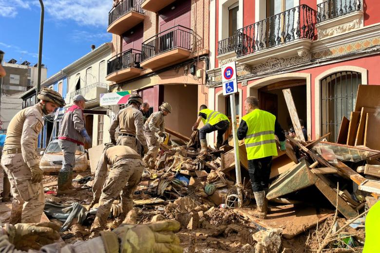 Más de 400 Infantes de Marina, sobre el terreno tras la mortal DANA