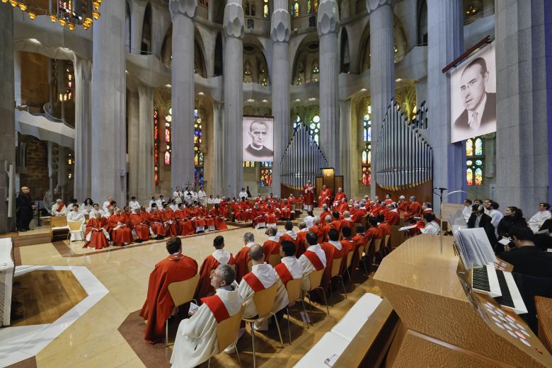 Ceremonia de beatificación en la Sagrada Familia