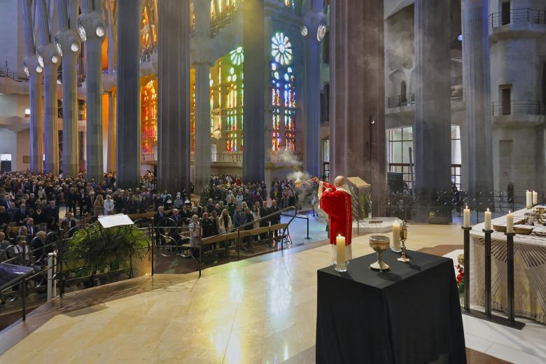 Ceremonia de beatificación en la Sagrada Familia