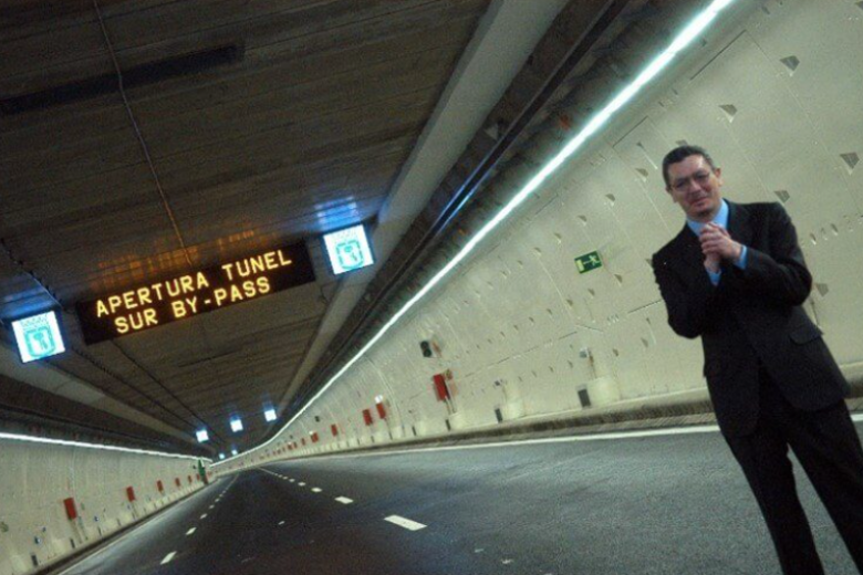 Gallardón en la inauguración del túnel de la M-30