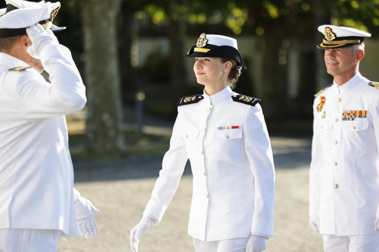 Princess Leonor attending a military parade during the known as Dia de la Hispanidad, Spain's National Day, in Madrid, on Saturday 12, October 2024.