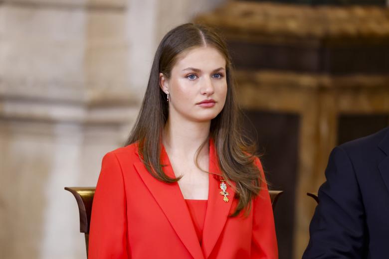 Princess of Asturias Leonor de Borbon and Infanta Sofia attending a visit to Reals Collections during 10 anniversary  of the proclamation of Spanish King Felipe VI in Madrid on Wednesday, 19 June 2024.