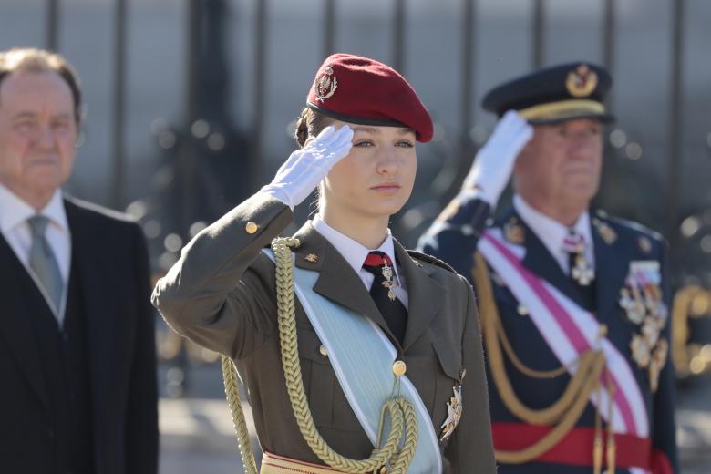 Spanish Kings Felipe VI with their daughter the Princess Leonor