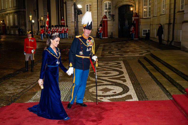 Queen Margrethe attending annual New Years Dinner, Copenhagen, Denmark  - 01 Jan 2025