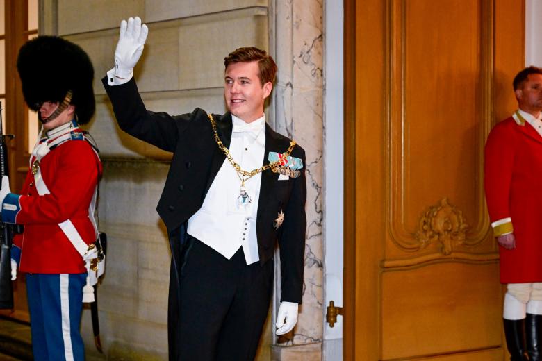 King Frederik and Queen Mary attending annual New Years Dinner, Copenhagen, Denmark  - 01 Jan 2025