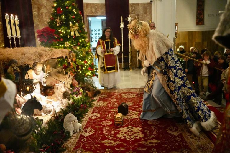 Ofrenda al Niño Jesús de la Parroquia de la Inmaculada Concepción, en Ciudad Jardín