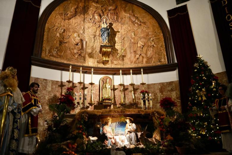 Ofrenda al Niño Jesús de la Parroquia de la Inmaculada Concepción, en Ciudad Jardín