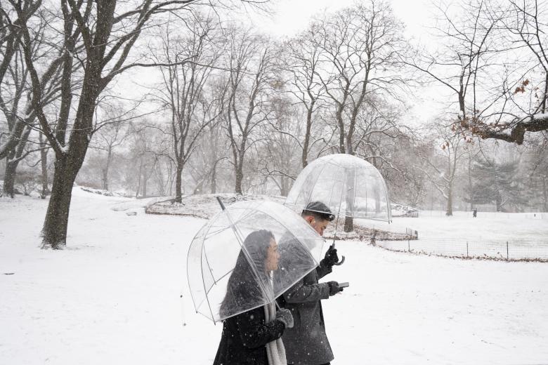 Más de 60 millones de estadounidenses están en alerta por una tormenta de nieve que afecta este lunes a buena parte del país, especialmente a la costa este, donde se esperan acumulaciones notables de nieve que ya han provocado cancelaciones de miles de vuelos y cortes de energía en algunos puntos