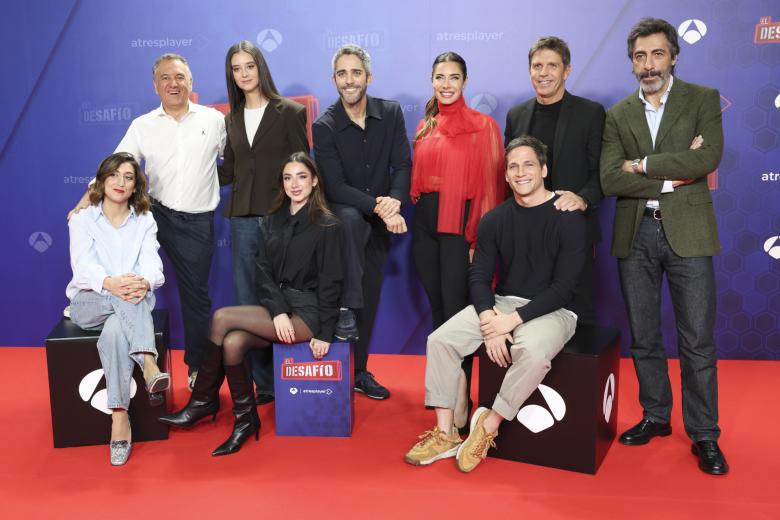 Roberto Brasero, Susi Caramelo, Lola Lolita, Victoria Federica de Marichalar and Manuel Díaz "El Cordobes" , Roberto Leal, Pilar Rubio , Gotzon Mantuliz and Juan del Val at photocall tv show El Desafio in Madrid on Wednesday, 8 January 2025.