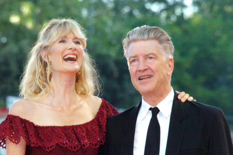 Con Laura Dern, en la presentación de Inland Empire en Venecia en 2006