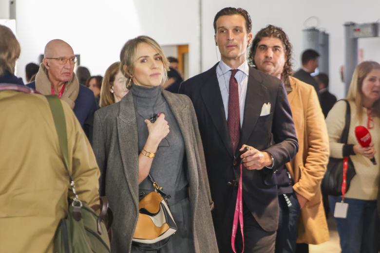 Rafael Medina Abascal y Laura Vecino en la feria Arco