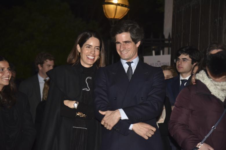 Cayetana Rivera, Eugenia Martinez de Irujo, Narcis Rebollo, Sofia Palazuelo and Fernando Fritz James during the Madruga procession in Seville, April 17, 2025