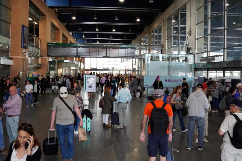 Estación de Córdoba Adif, esta mañana tras el apagón