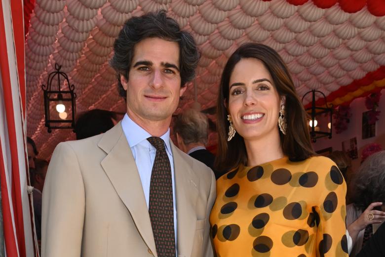 Fernando Fitz James,Sofia Palzuelo during Feria Abril in Sevilla 09 May 2025