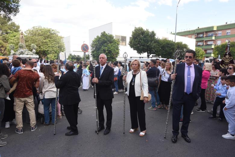 La procesión de la Virgen de Fátima, en imágenes
