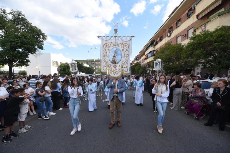 La procesión de la Virgen de Fátima, en imágenes