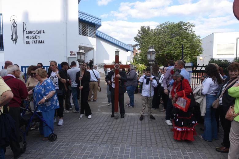 La procesión de la Virgen de Fátima, en imágenes