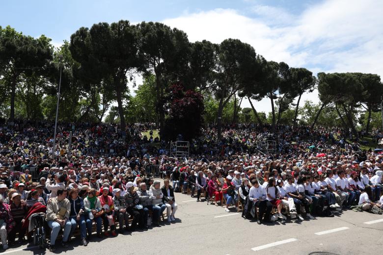 Almeida y Feijóo en la misa de San Isidro