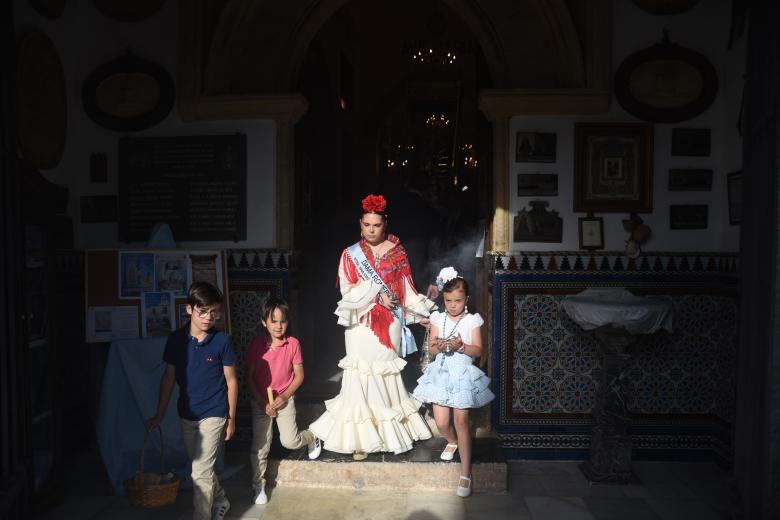La procesión de la Virgen de Linares, en imágenes