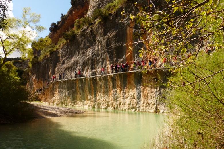 Pasarelas de Alquézar y cañón del río Vero (Huesca, Aragón)