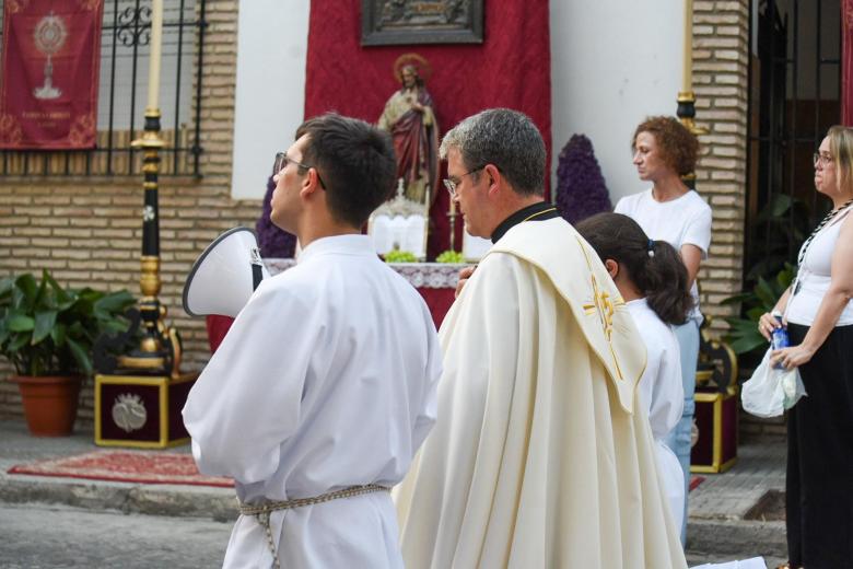 La procesión del Corpus de Cañero, en imágenes