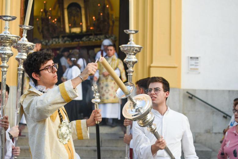 La procesión del Corpus de Cañero, en imágenes