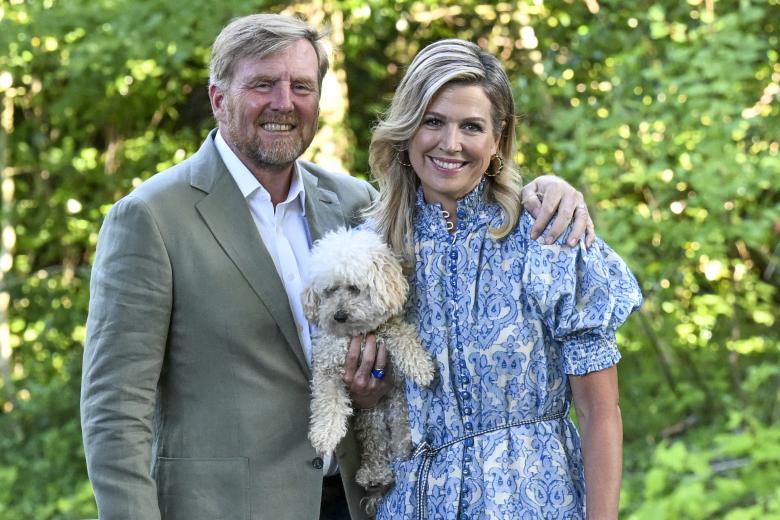 Mandatory Credit: Photo by Hollandse Hoogte/Shutterstock (15380440k)
King Willem-Alexander, Queen Máxima, dog Mambo and princesses Amalia, Alexia and Ariane during the royal family's traditional photo session in the garden of Palace Huis ten Bosch. In The Hague, the Netherlands, 30 June 2025.
Summer Photo Session Royal Family, The Hague, The Netherlands - 30 Jun 2025 *** Local Caption *** .