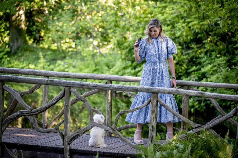 King Willem-Alexander, Queen Maxima and Princesses Amalia, Alexia and Ariane during the traditional photo session of the royal family in the garden of Palace Huis ten Bosch, on June 30, 2025, in The Hague, Netherlands. Photo by Robin Utrecht/ABACAPRESS.COM