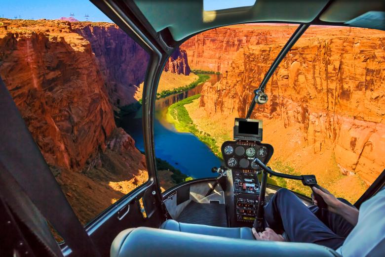 Ver el Gran Cañón desde el borde (o desde el aire)