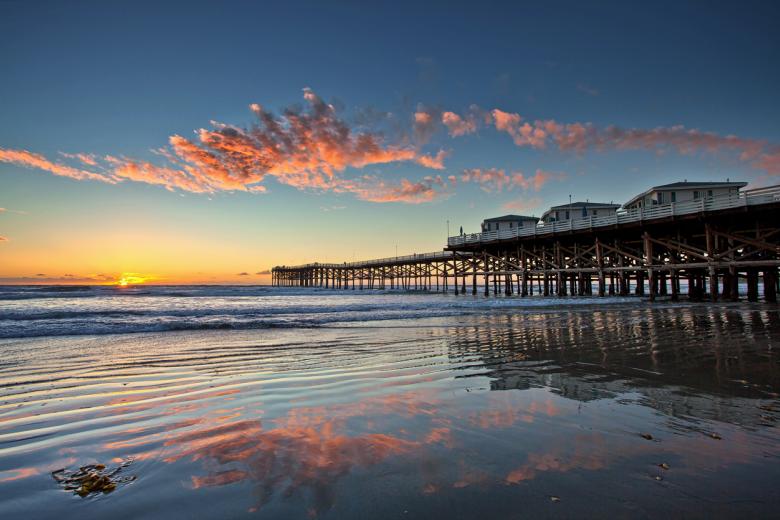 Mojarse los pies en las playas de San Diego