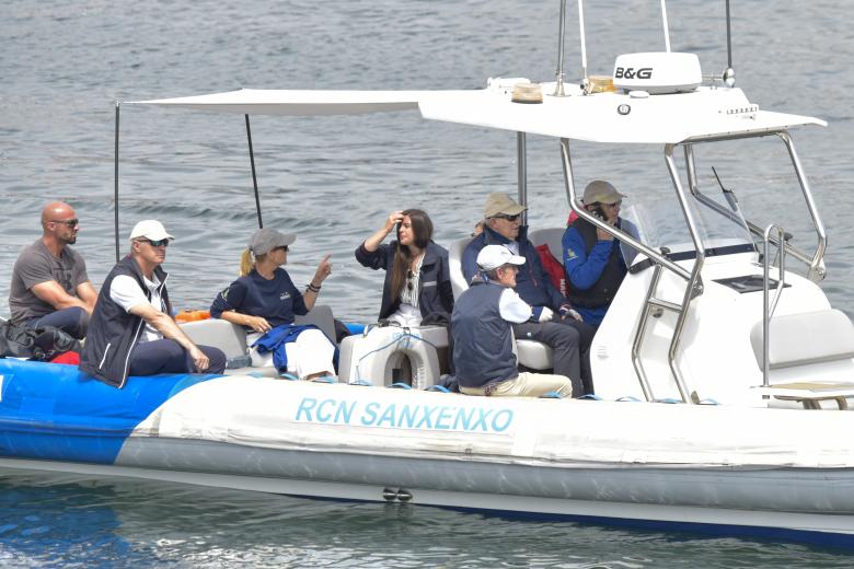 Infanta Elena and King Emeritus Juan Carlos I in Sanxenxo.  13 July 2025