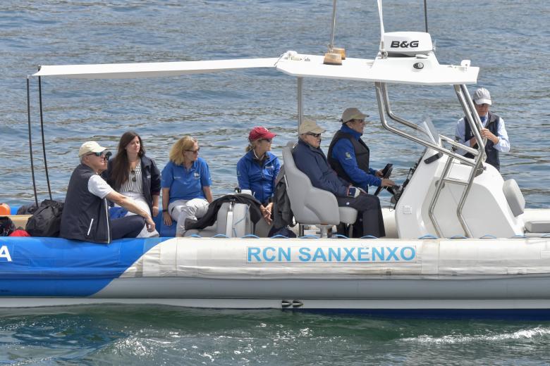Infanta Elena and King Emeritus Juan Carlos I in Sanxenxo.  13 July 2025
