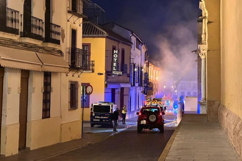 Incendio en la Mezquita Catedral de Córdoba