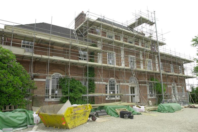 File photo dated 01/07/01 of the entrance hall of the Grade II-listed Forest Lodge, in Windsor Great Park, Berkshire, during restoration work in 2001. The Prince and Princess of Wales are to move into eight-bedroom Forest Lodge in Windsor Great Park, with their children George, Charlotte and Louis. Issue date: Saturday August 16, 2025.