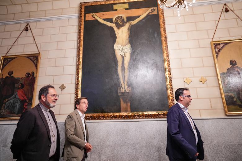 Vistazo del interior de la capilla de la Cuadra de San Isidro