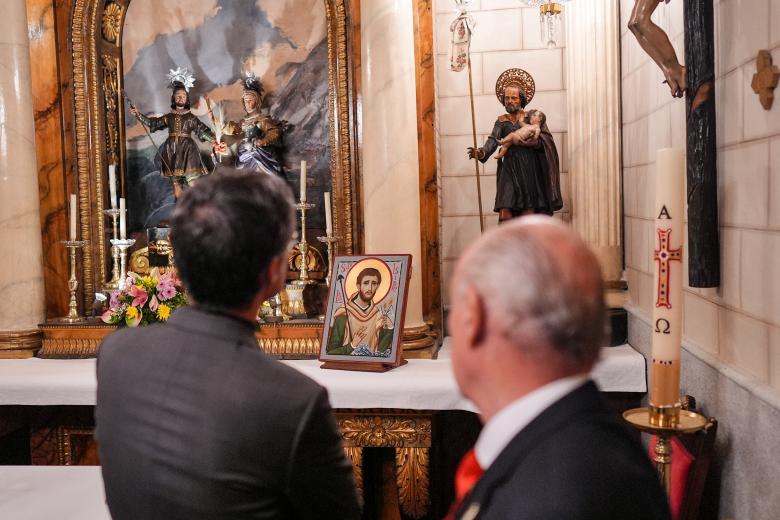 Vistazo del interior de la capilla de la Cuadra de San Isidro