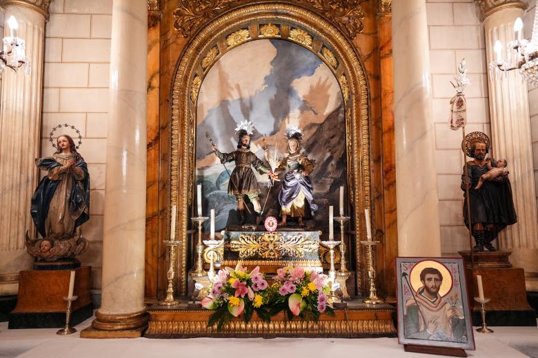 Vistazo del interior de la capilla de la Cuadra de San Isidro