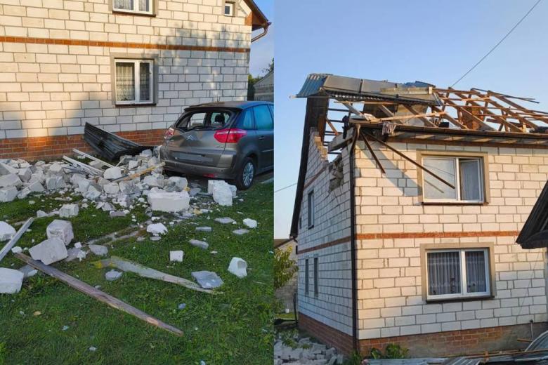 Imágenes de los destrozones de los drones rusos en Polonia