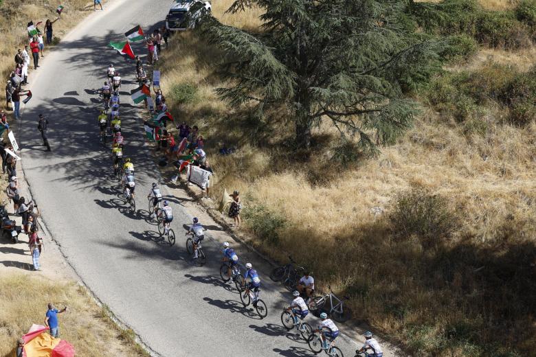 Ione Belarra hizo un llamamiento a la sociedad para que hubiera un «desborde» de movilización que provoque el boicot de la etapa final de la Vuelta ciclista a España