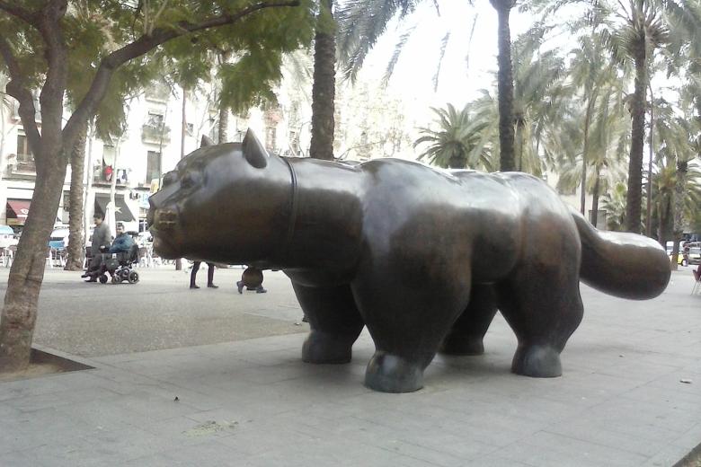 El Gato de Botero (Rambla del Raval, Barcelona)